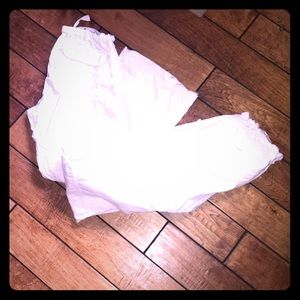 1 Pairs Of White Koi Scrub Pants size medium tall